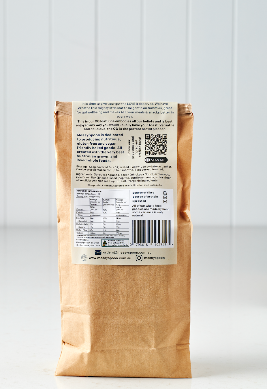 Good Gut Loaf - Original (Gluten free & sprouted bread)