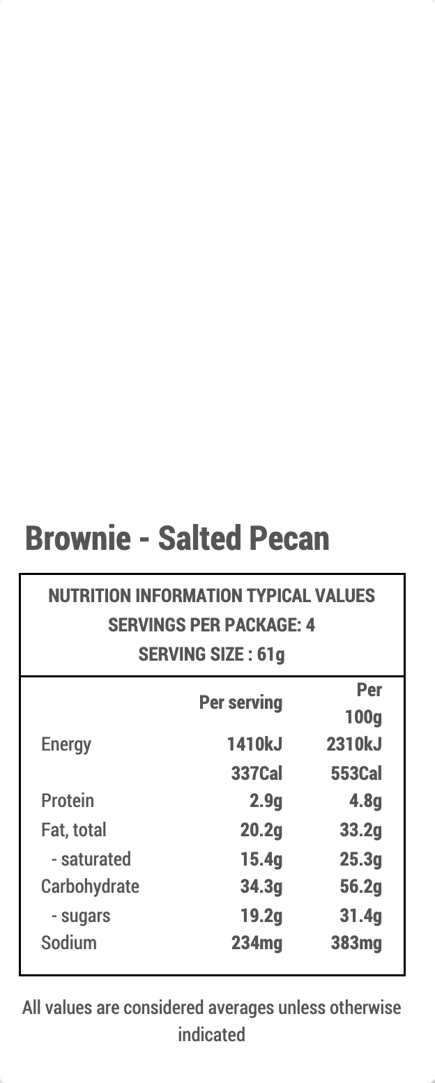Salted Pecan Brownies - Gluten Free & Vegan