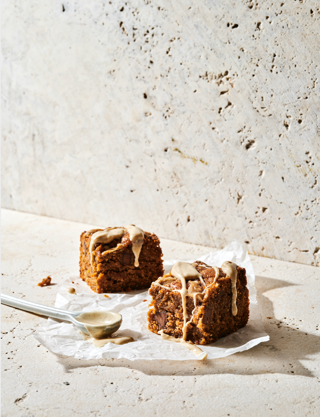 Peanut Caramel Blondie's