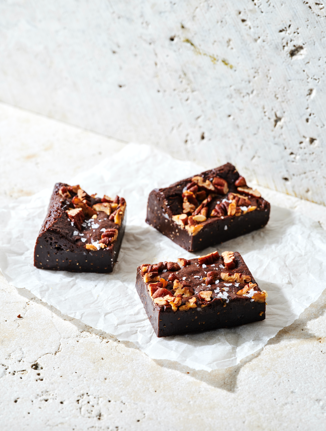 Salted Pecan Brownies - Gluten Free & Vegan