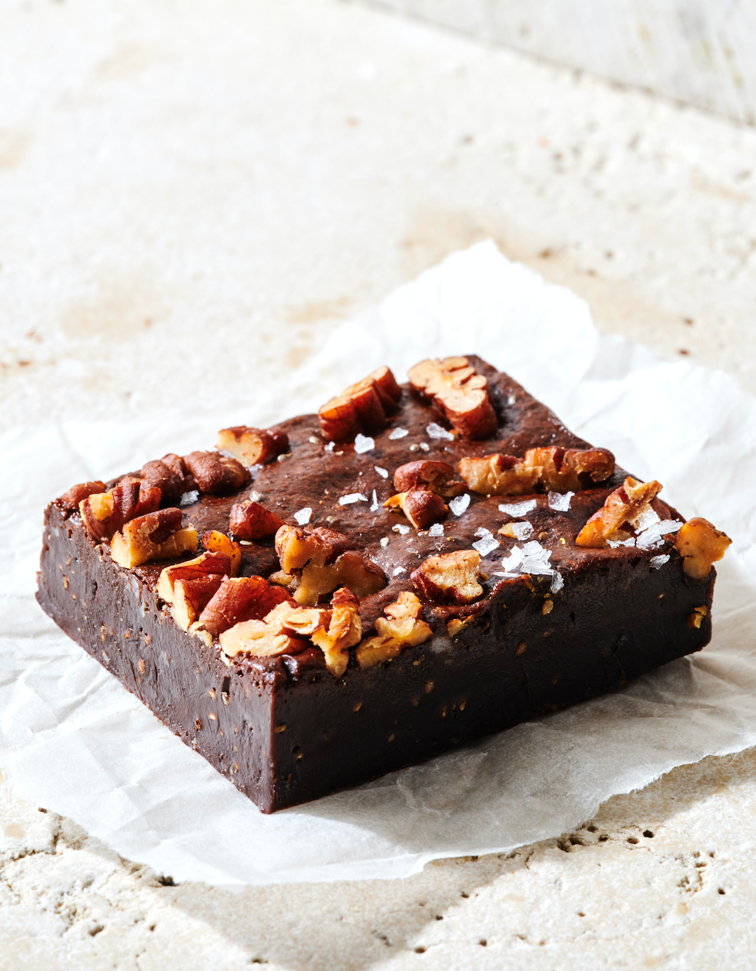 Salted Pecan Brownies - Gluten Free & Vegan
