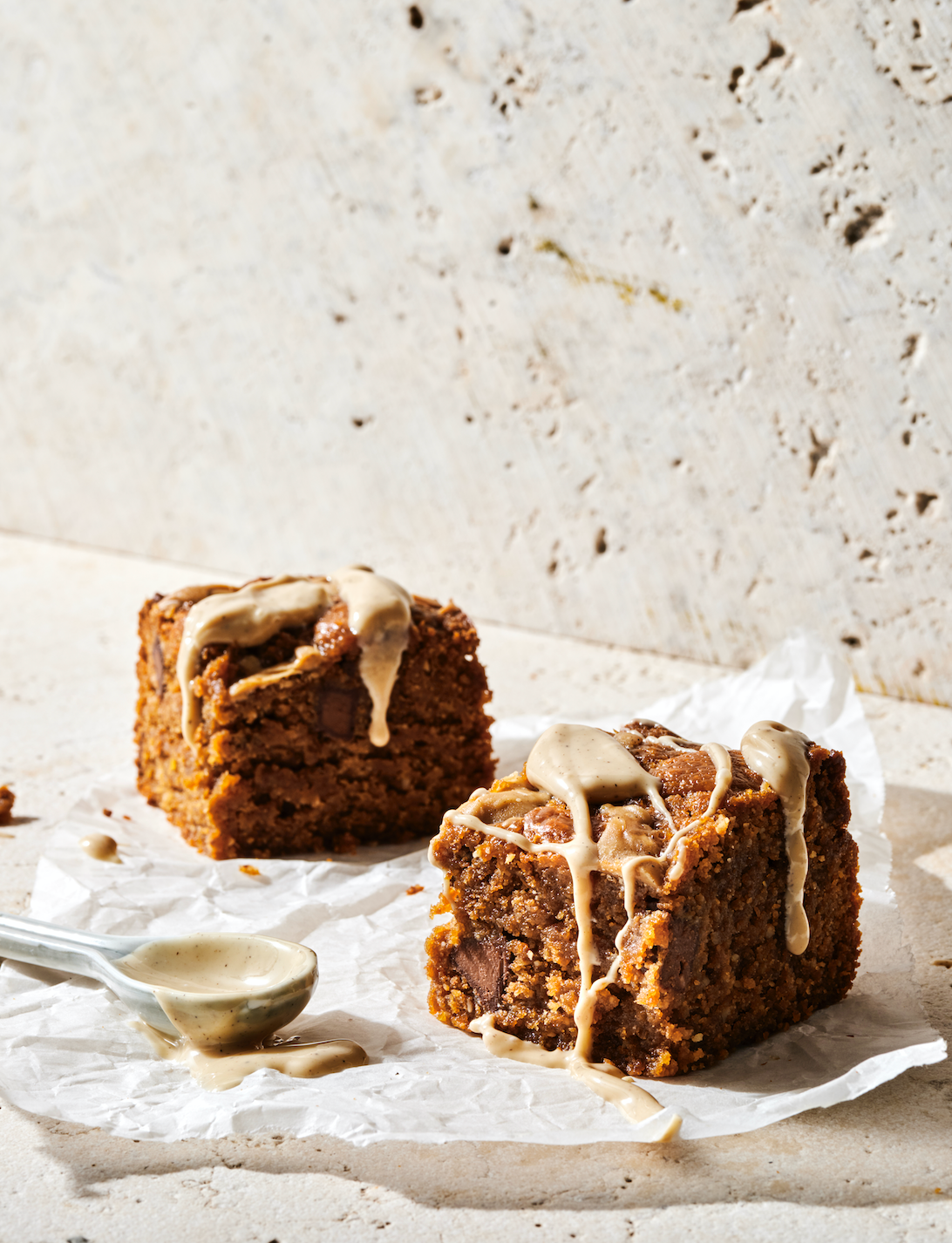 Peanut Caramel Blondie's