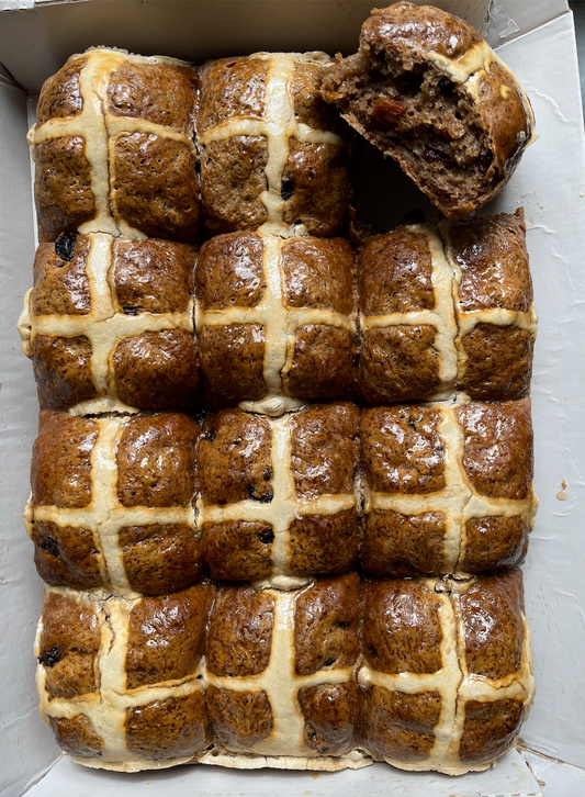 Hot Cross Buns - Classic x 6 (Gluten Free & Vegan)